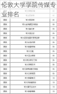 伦敦大学学院传媒专业排名