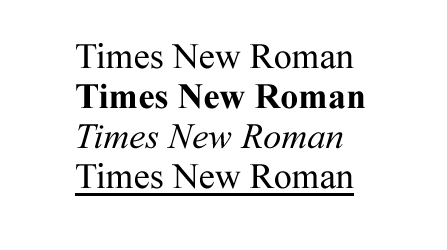 times new roman