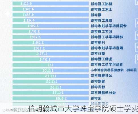 伯明翰城市大学珠宝学院硕士学费