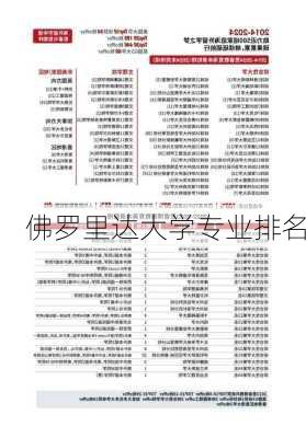 佛罗里达大学专业排名