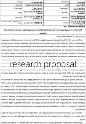 research proposal