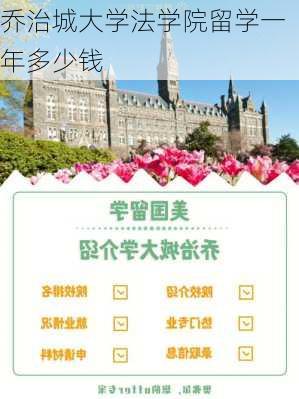 乔治城大学法学院留学一年多少钱