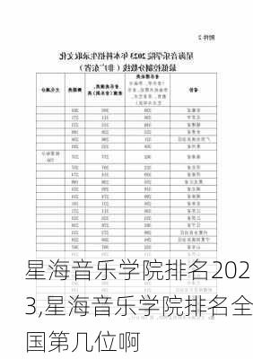 星海音乐学院排名2023,星海音乐学院排名全国第几位啊