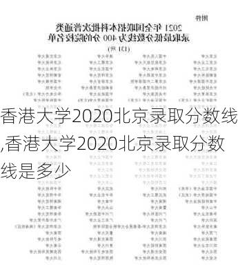 香港大学2020北京录取分数线,香港大学2020北京录取分数线是多少