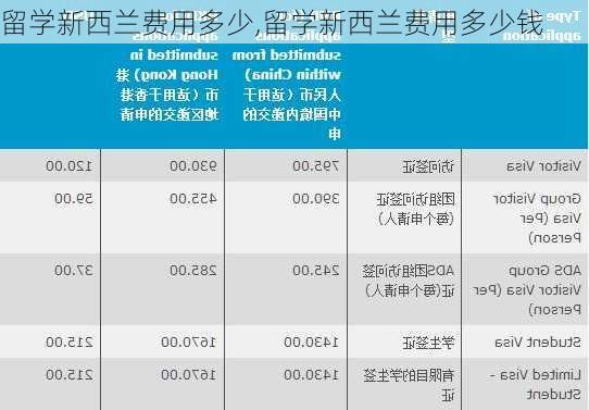 留学新西兰费用多少,留学新西兰费用多少钱