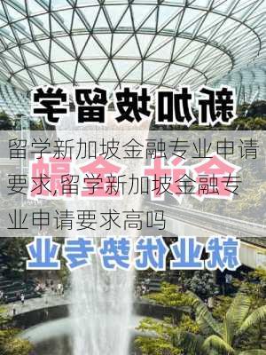 留学新加坡金融专业申请要求,留学新加坡金融专业申请要求高吗