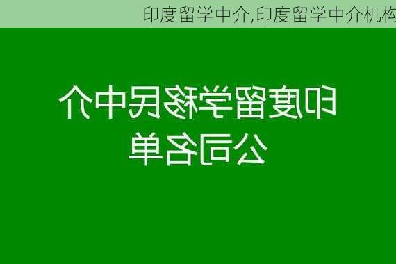 印度留学中介,印度留学中介机构