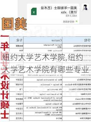 纽约大学艺术学院,纽约大学艺术学院有哪些专业