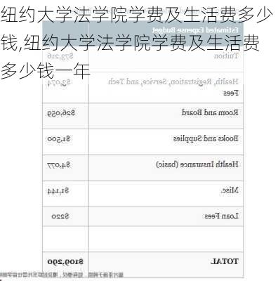 纽约大学法学院学费及生活费多少钱,纽约大学法学院学费及生活费多少钱一年