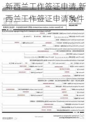 新西兰工作签证申请,新西兰工作签证申请条件