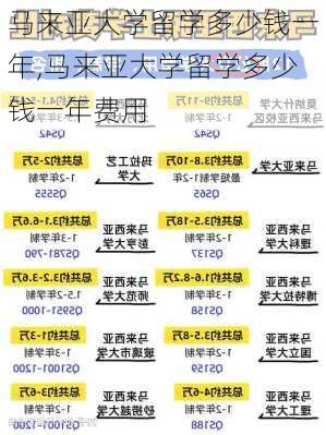 马来亚大学留学多少钱一年,马来亚大学留学多少钱一年费用