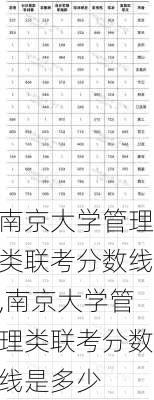 南京大学管理类联考分数线,南京大学管理类联考分数线是多少