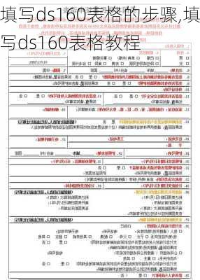 填写ds160表格的步骤,填写ds160表格教程