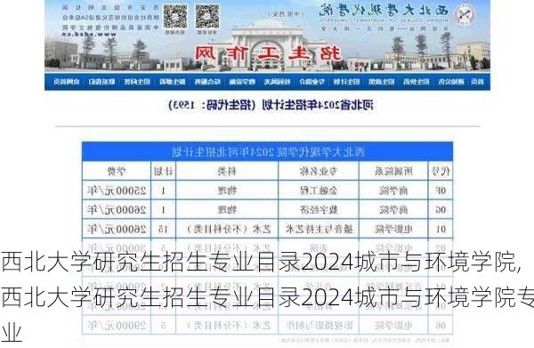 西北大学研究生招生专业目录2024城市与环境学院,西北大学研究生招生专业目录2024城市与环境学院专业