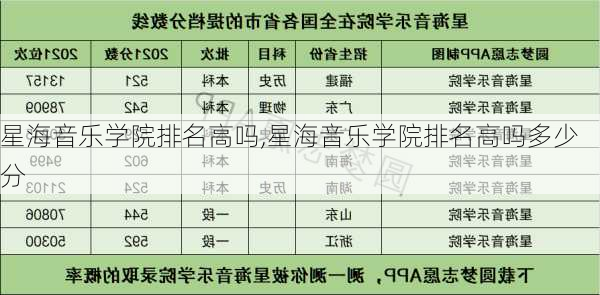 星海音乐学院排名高吗,星海音乐学院排名高吗多少分