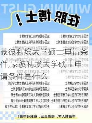 蒙彼利埃大学硕士申请条件,蒙彼利埃大学硕士申请条件是什么