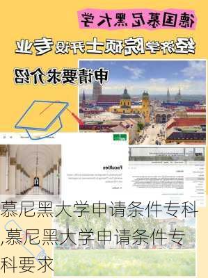 慕尼黑大学申请条件专科,慕尼黑大学申请条件专科要求