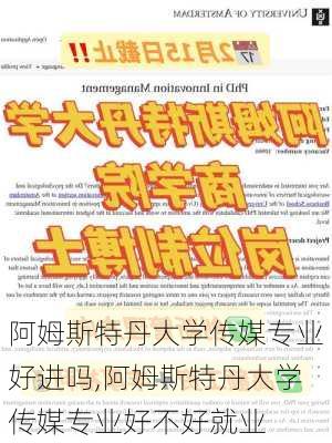 阿姆斯特丹大学传媒专业好进吗,阿姆斯特丹大学传媒专业好不好就业