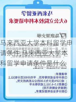 马来西亚大学本科留学申请条件,马来西亚大学本科留学申请条件是什么