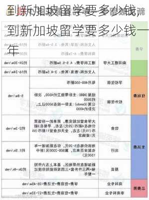 到新加坡留学要多少钱,到新加坡留学要多少钱一年