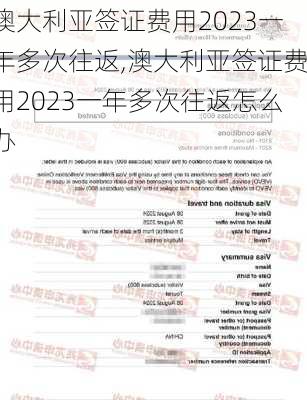 澳大利亚签证费用2023一年多次往返,澳大利亚签证费用2023一年多次往返怎么办