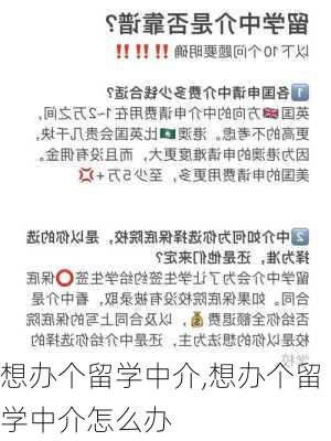 想办个留学中介,想办个留学中介怎么办