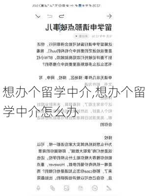 想办个留学中介,想办个留学中介怎么办