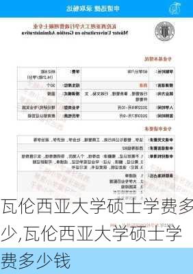 瓦伦西亚大学硕士学费多少,瓦伦西亚大学硕士学费多少钱