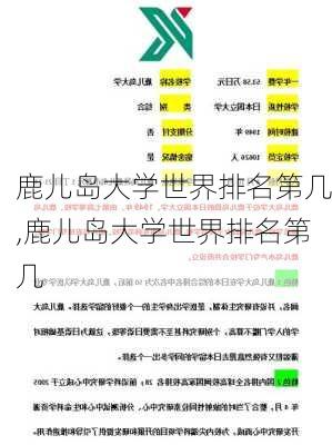 鹿儿岛大学世界排名第几,鹿儿岛大学世界排名第几