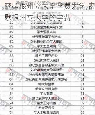 密歇根州立大学学费大学,密歇根州立大学的学费