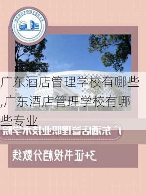 广东酒店管理学校有哪些,广东酒店管理学校有哪些专业