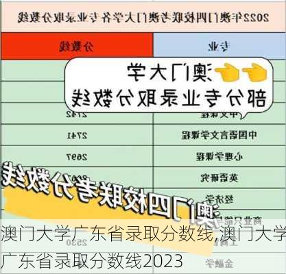 澳门大学广东省录取分数线,澳门大学广东省录取分数线2023