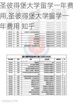 圣彼得堡大学留学一年费用,圣彼得堡大学留学一年费用 知乎