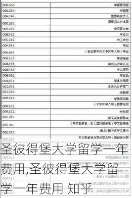 圣彼得堡大学留学一年费用,圣彼得堡大学留学一年费用 知乎