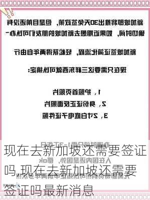 现在去新加坡还需要签证吗,现在去新加坡还需要签证吗最新消息