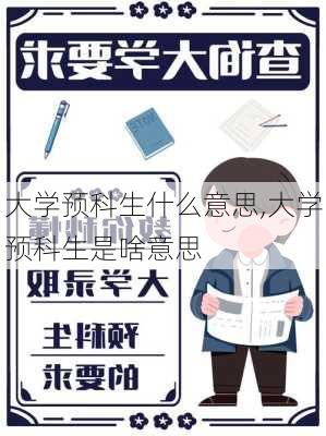 大学预科生什么意思,大学预科生是啥意思