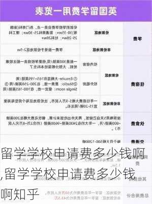 留学学校申请费多少钱啊,留学学校申请费多少钱啊知乎