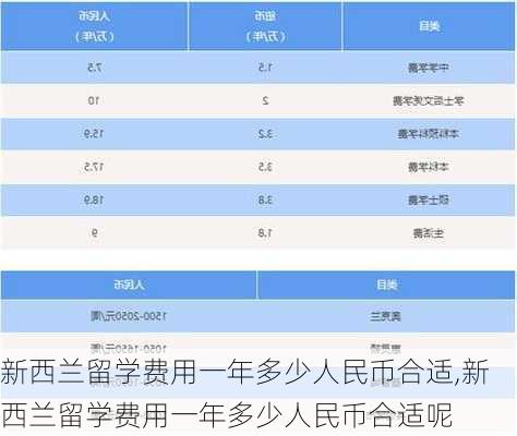 新西兰留学费用一年多少人民币合适,新西兰留学费用一年多少人民币合适呢