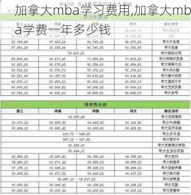 加拿大mba学习费用,加拿大mba学费一年多少钱