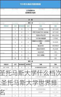 圣托马斯大学什么档次,圣托马斯大学世界排名