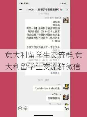 意大利留学生交流群,意大利留学生交流群微信