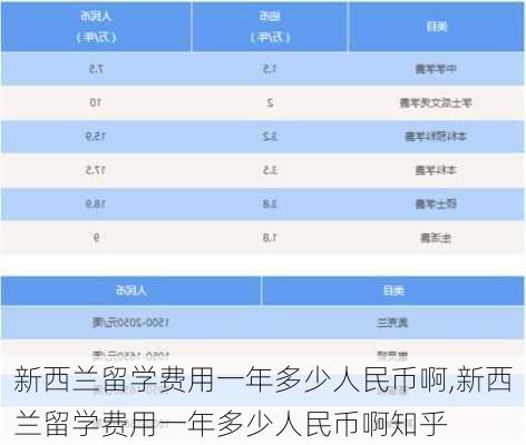 新西兰留学费用一年多少人民币啊,新西兰留学费用一年多少人民币啊知乎