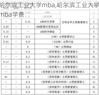 哈尔滨工业大学mba,哈尔滨工业大学mba学费