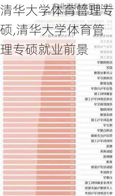 清华大学体育管理专硕,清华大学体育管理专硕就业前景