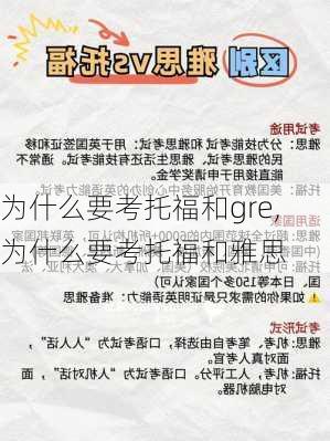 为什么要考托福和gre,为什么要考托福和雅思