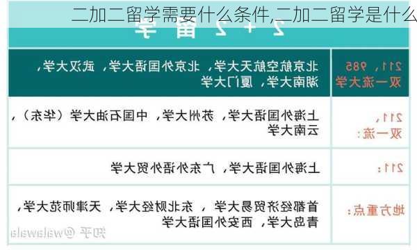 二加二留学需要什么条件,二加二留学是什么