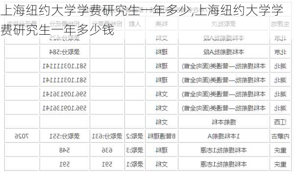 上海纽约大学学费研究生一年多少,上海纽约大学学费研究生一年多少钱