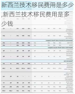 新西兰技术移民费用是多少,新西兰技术移民费用是多少钱