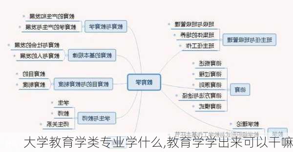 大学教育学类专业学什么,教育学学出来可以干嘛