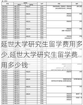 延世大学研究生留学费用多少,延世大学研究生留学费用多少钱